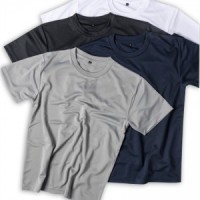 SKT027 custom-made clean short-sleeved T-shirt quick-drying design Round neck short-sleeved T-shirt short-sleeved T-shirt supplier